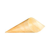 Disposable Wooden Cone 250 Pieces - hotpackwebstore.com - Wooden Cone